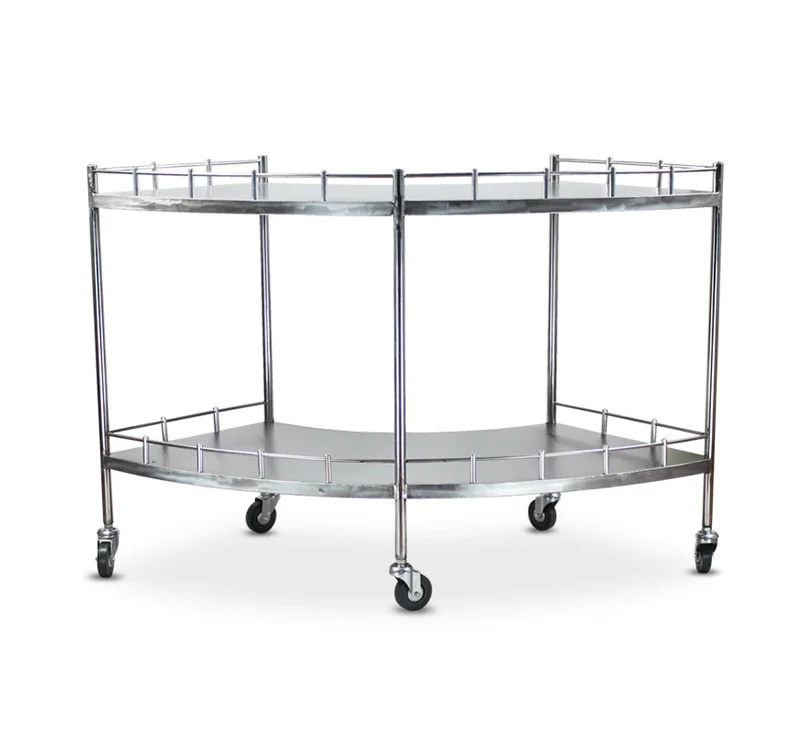 Mesa auxiliar con empujador acero inoxidable