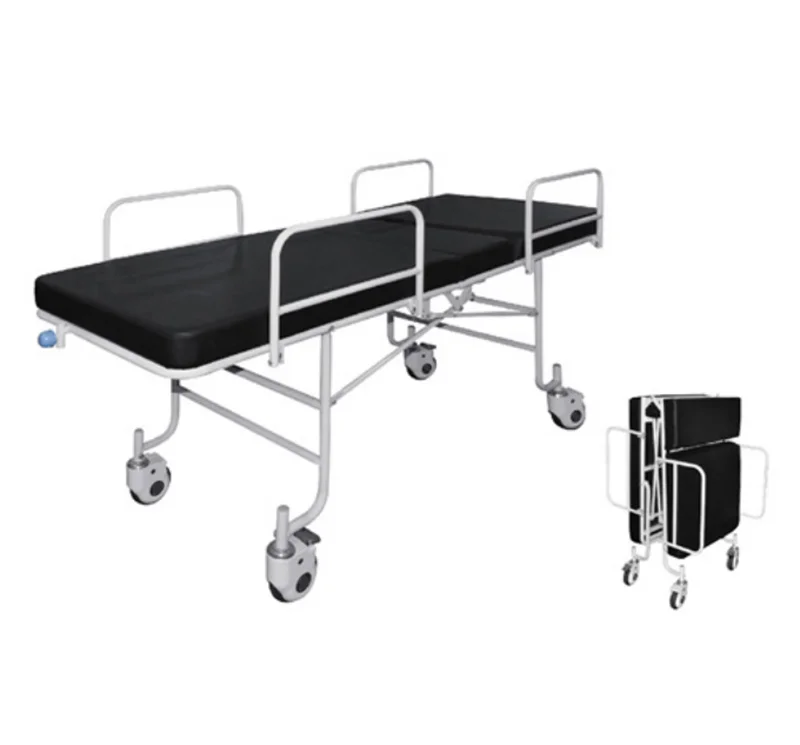 Carro camilla para traslado pacientes manual con respaldo regulable 
