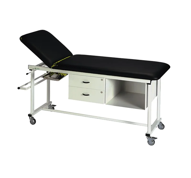 Mesa de examen manual con respaldo regulable 2 secciones