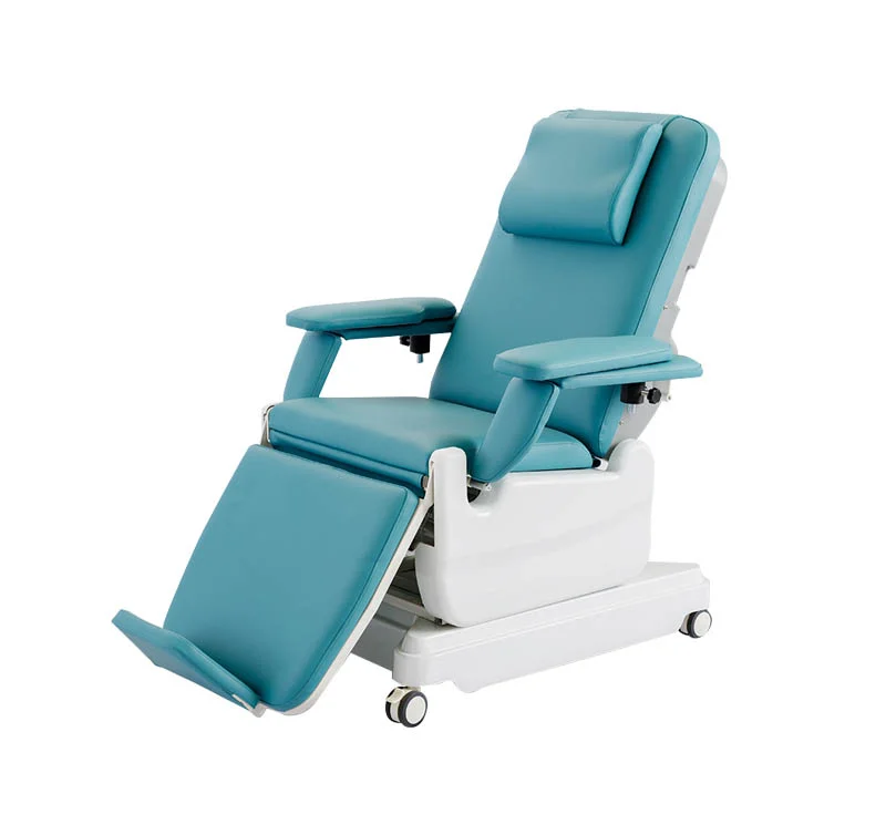 Sillón para extracción de sangre eléctrico con ruedas 
