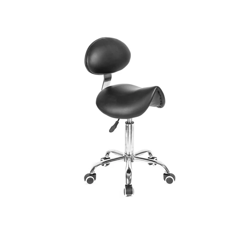 Taburete pony base cromada respaldo YA-S05