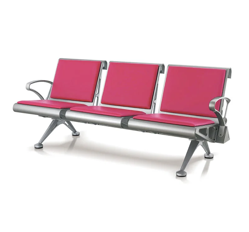 Banca tandem steel tapizada 3 plazas YA-W06 