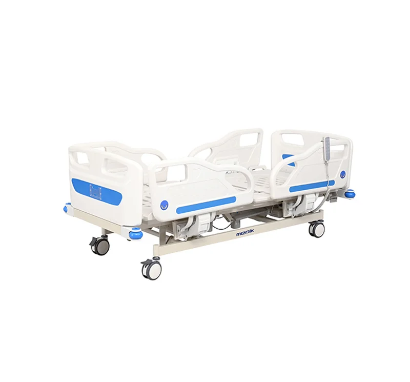 Cama eléctrica hospitalaria de múltiples posiciones con barandales YA-D5-5