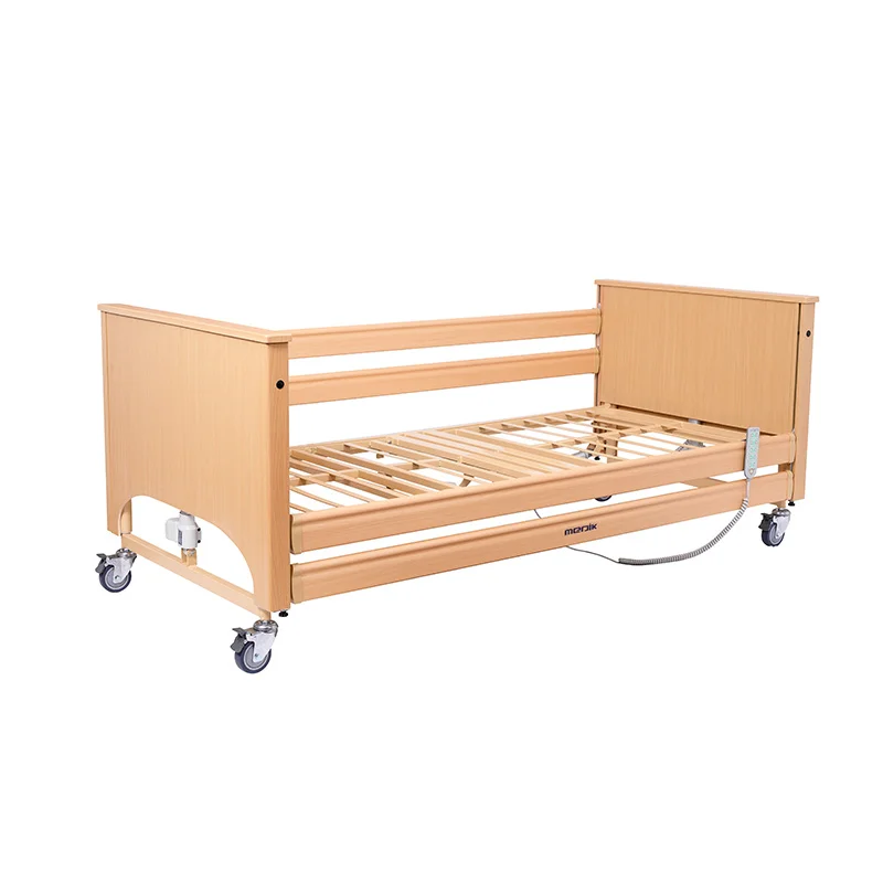 Cama articulada con carro elevador con ruedas