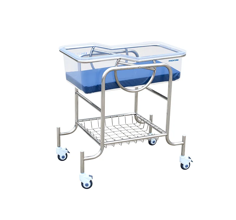 Cuna de bebé de acero médica MK-B07