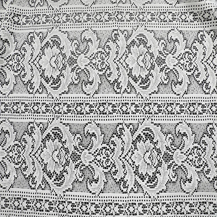 Suppliers In Wholesale Wedding White Jacquard Polyster Lightweight Spot Mesh Curtains Sheer Fabric Voile, Factory