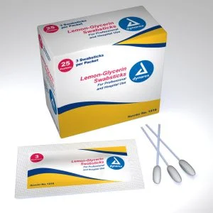 Lemon-Glycerin Swabsticks 10/25 Per Case 3 Swabsticks Per Pack - Henyuan Hospital Beds