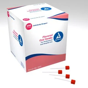 Oral Swabsticks, Flavored With Dentifrice Individually Wrapped 4/250 Per Case - Henyuan Hospital Beds