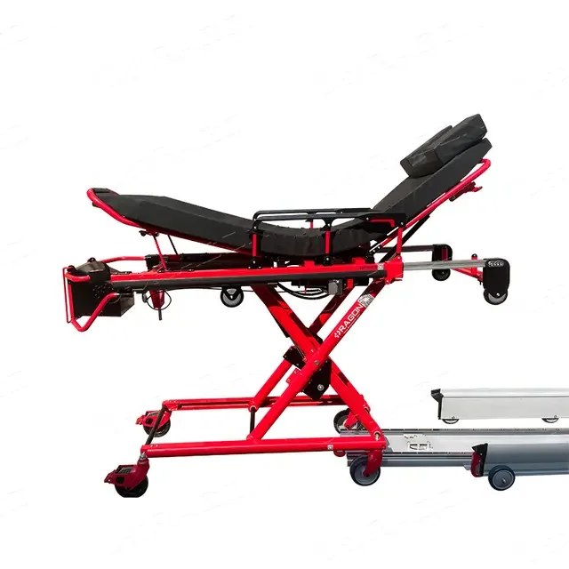 2 foldable stretcher with wheels for ambulance from China manufacturer