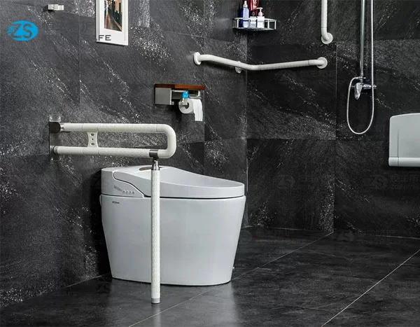 China SGS tested folding up nylon bathroom grab bar factory and manufacturers | Henyuan Medical