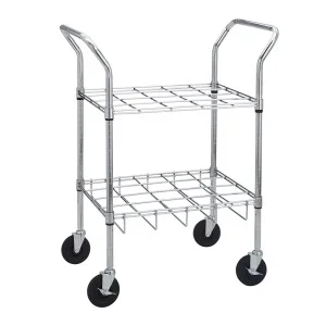 Chrome Oxygen Cylinder Cart | Carts Racks Stands Cases | Oxygen Accessories | Oxygen Therapy | Respiratory | Products | Henyuan Medical
