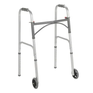 Folding Junior Walker, Two Button with 5" Wheels | Push Button | Walkers | Mobility | Products | Henyuan Medical