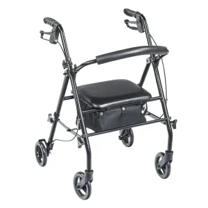 Travel Rollator, Black | Standard | 4-Wheel Rollators | Rollators | Mobility | Products | Henyuan Medical