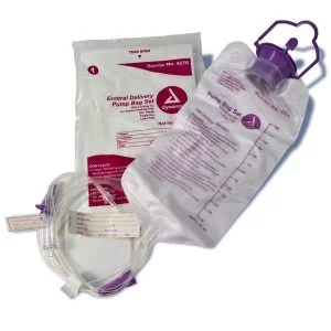 Dynarex Enteral Delivery Gravity Bag Sets With ENFit Connectors - Henyuan Hospital Beds