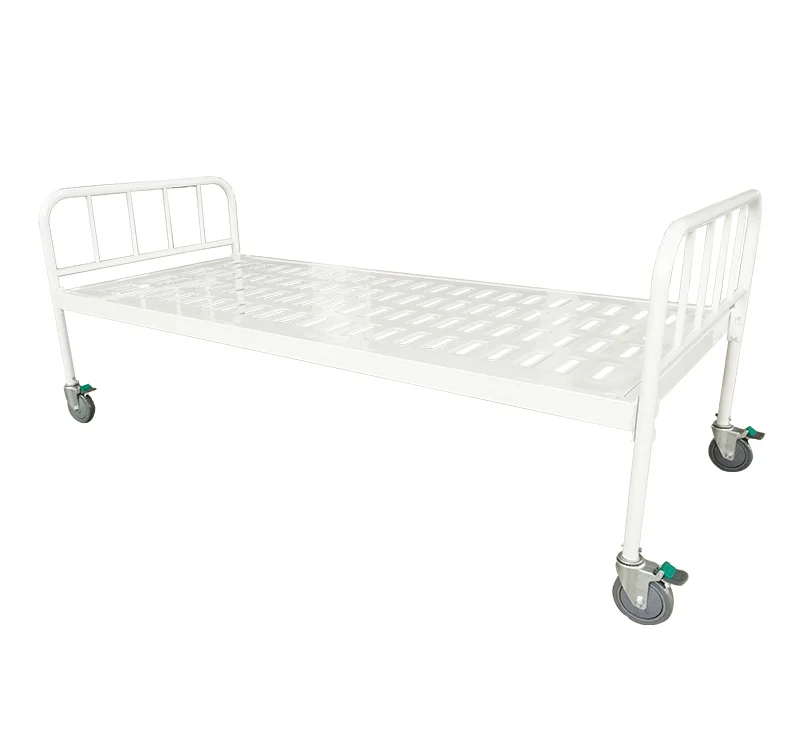 YA-M0-1 Simple Flat Hospital Steel Bed Metal Frame