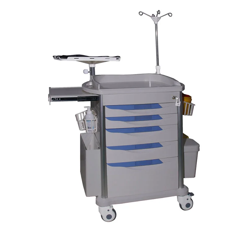 MK-P05 ABS Mobile Hospital Emergency Trolley 