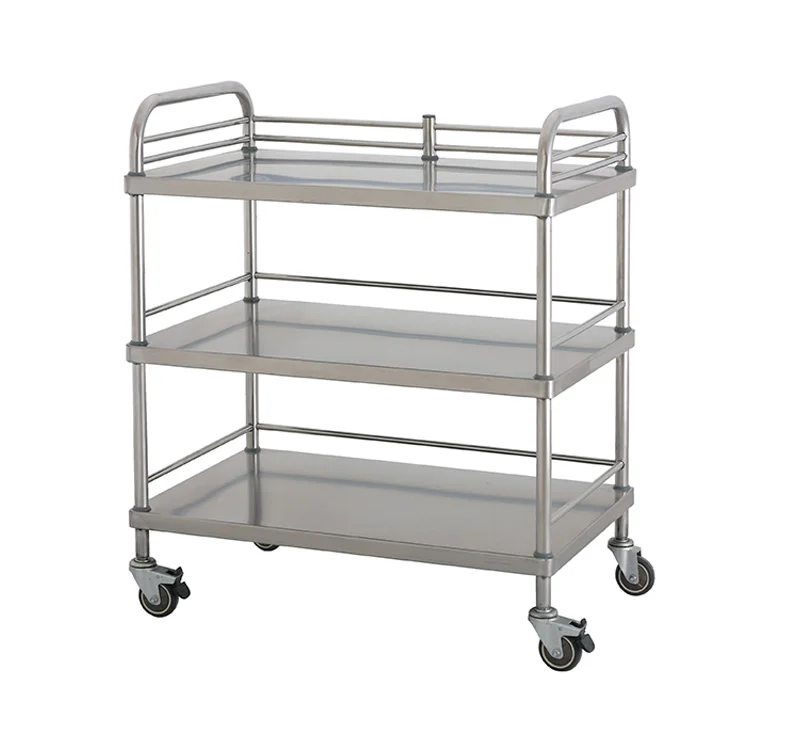 Three Layer Stainless Steel Apparatus Trolleym