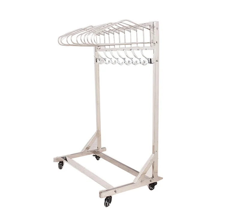 Stainless Steel Mobile Lead Apron Rack Trolley
