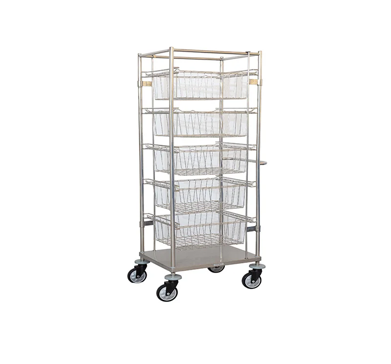 Sterilization Basket Trolley Double Column