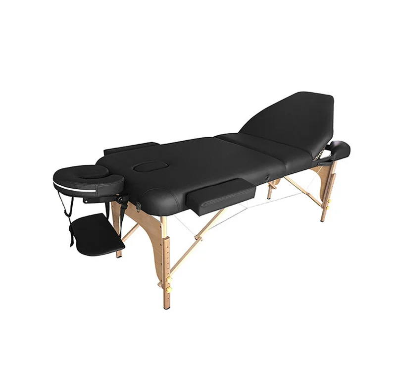 Wood Massage Table With Adjustable Backrest