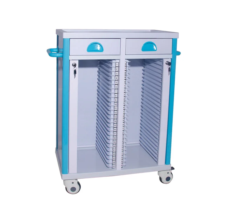 Medical Record Holder Trolley On Wheels