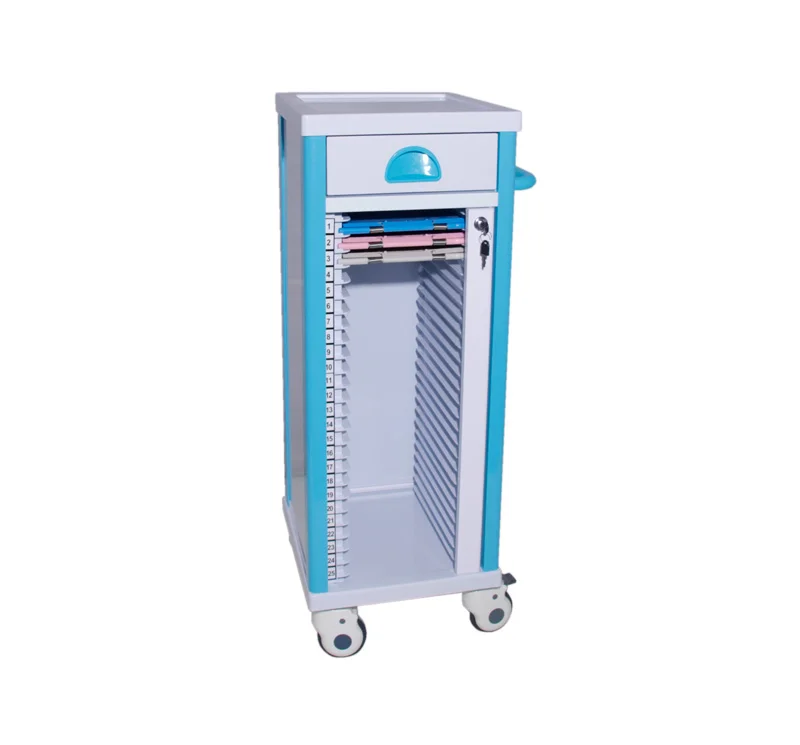 ABS Medical File Trolley With 25 Layers