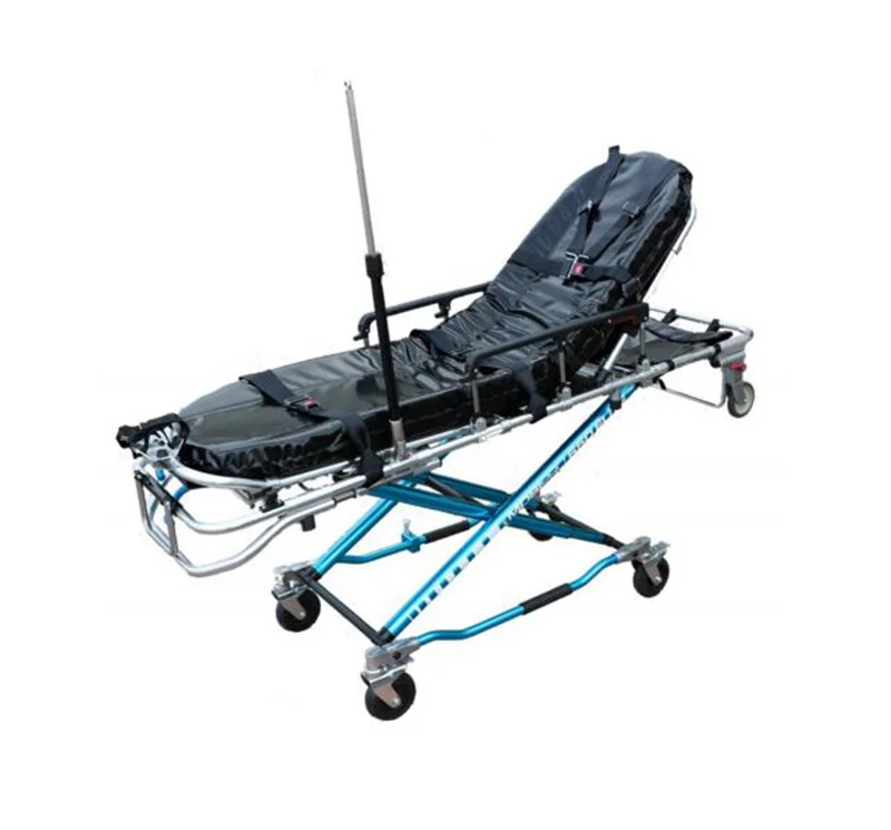 YA-S15 Folding Manual Ambulance Stretcher Trolley For Emergency Centers