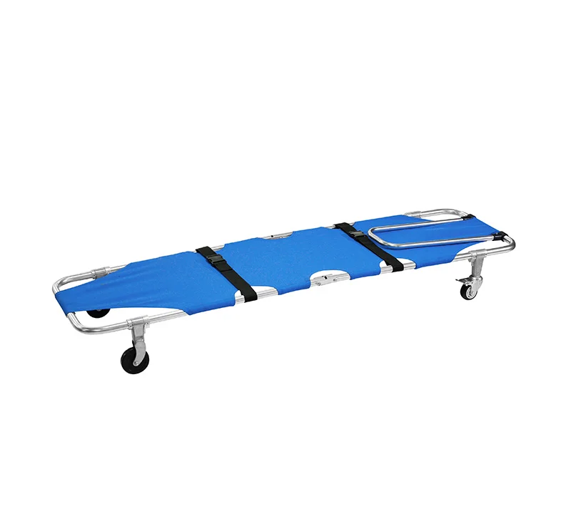 YA-ES01C Foldable Aluminum Alloy Emergency Stretcher With Heavy Duty Handles
