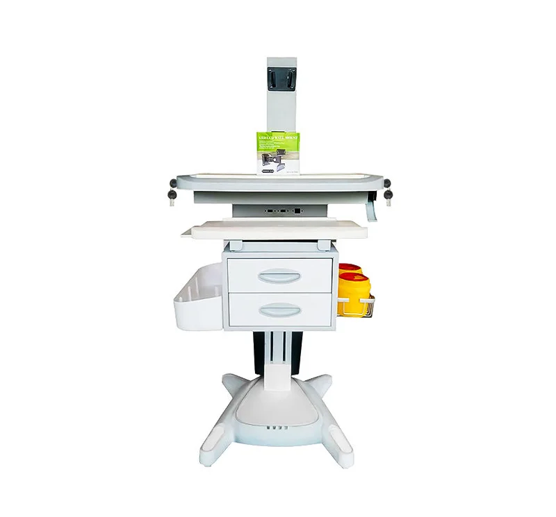 MK-PC04 Mobile Medical Workstation Trolley With Drawers