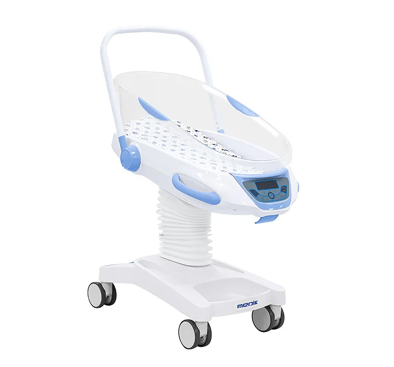 MK-B01 Height Adjustable Hospital Grade Baby Bassinet Transparent