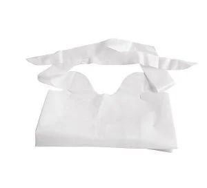 Tie-On Disposable Waterproof Plastic Bibs - Henyuan Hospital Beds
