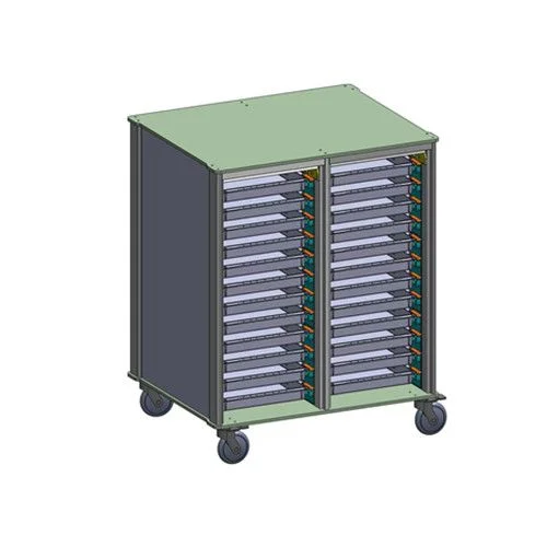 Sliding Door Storage Trolley - China Medical Furniture and Equipment Manufacturer